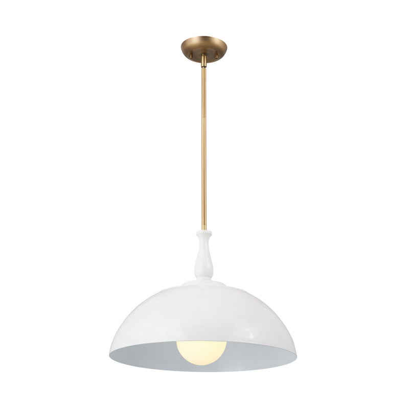 Kichler 52477WH One Light Pendant, White