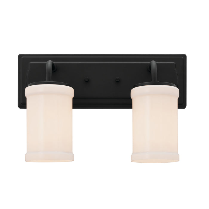Kichler 55130BKT Two Light Bath, Textured Black