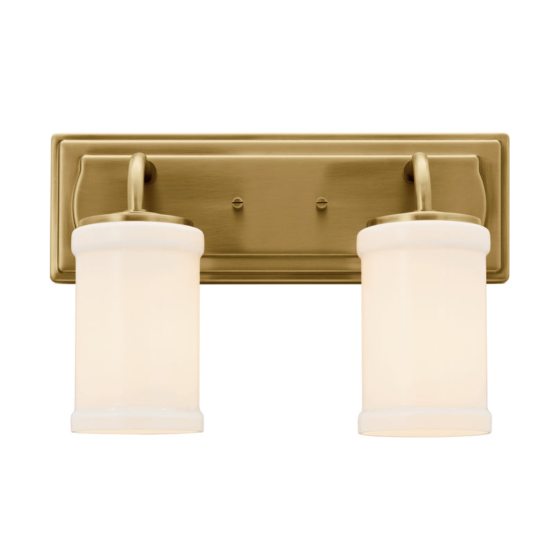 Kichler 55130NBR Two Light Bath, Natural Brass