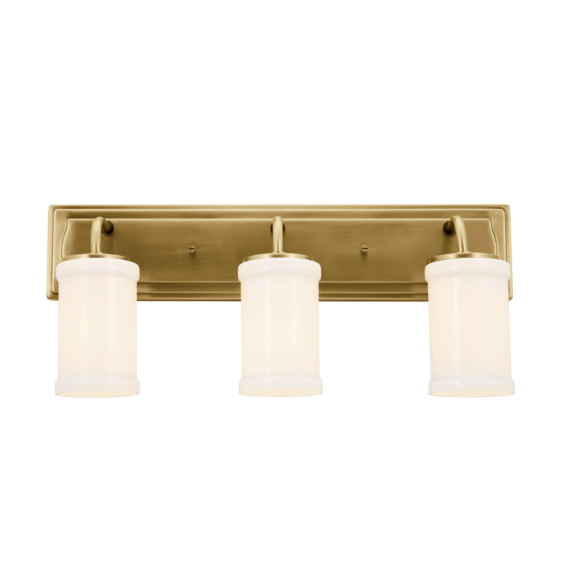 Kichler 55131NBR Three Light Bath, Natural Brass