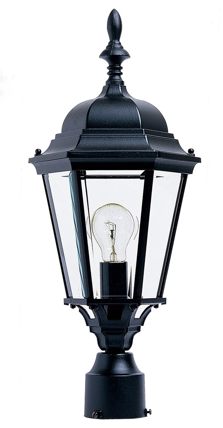 Maxim 1005BK One Light Outdoor Pole/Post Lantern, Black