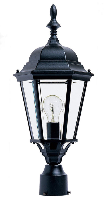 Maxim 1005BK One Light Outdoor Pole/Post Lantern, Black