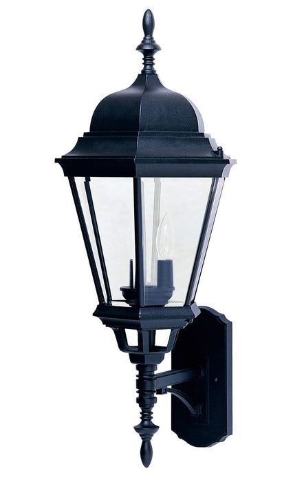 Maxim 1006BK Three Light Outdoor Wall Lantern, Black