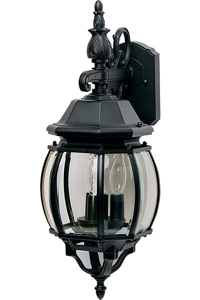 Maxim 1034BK Three Light Outdoor Wall Lantern, Black