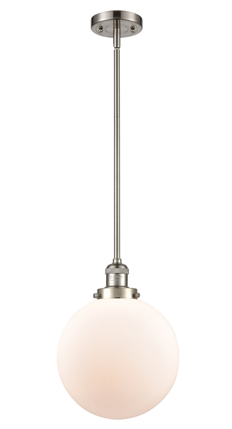Innovations 201S-SN-G201-10 One Light Mini Pendant, Brushed Satin Nickel