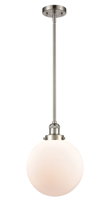 Innovations 201S-SN-G201-10 One Light Mini Pendant, Brushed Satin Nickel