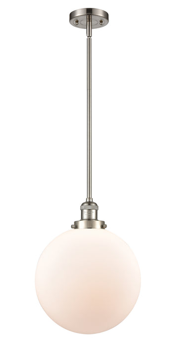 Innovations 201S-SN-G201-12 One Light Mini Pendant, Brushed Satin Nickel