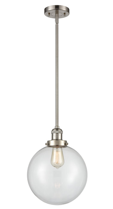 Innovations 201S-SN-G202-10 One Light Mini Pendant, Brushed Satin Nickel