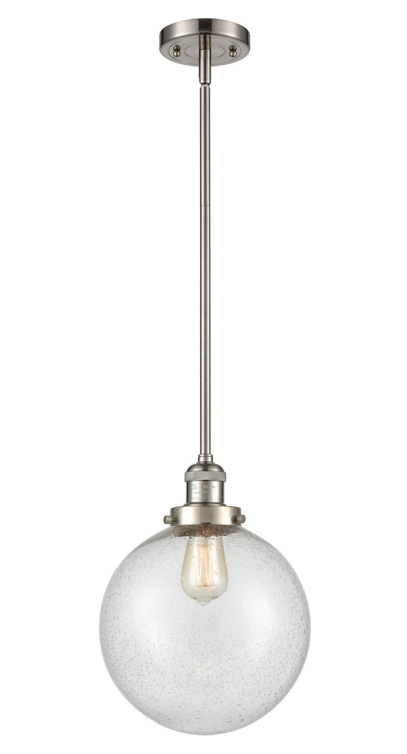 Innovations 201S-SN-G204-10 One Light Mini Pendant, Brushed Satin Nickel