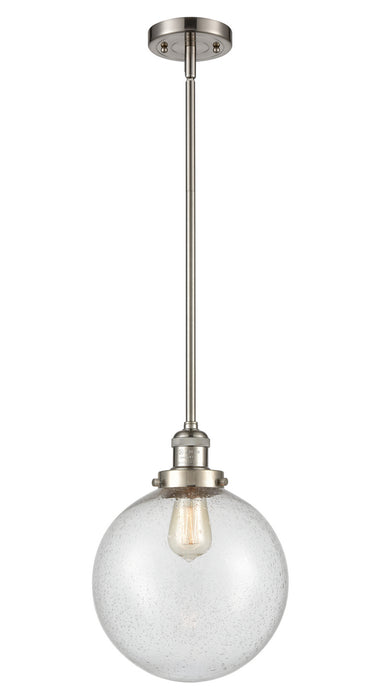 Innovations 201S-SN-G204-10 One Light Mini Pendant, Brushed Satin Nickel