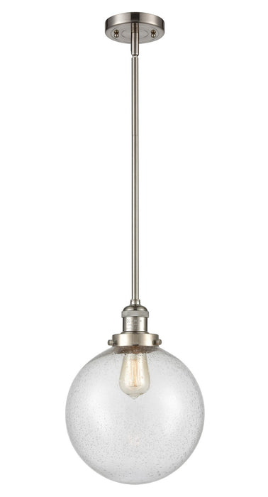 Innovations 201S-SN-G204-10-LED LED Mini Pendant, Brushed Satin Nickel