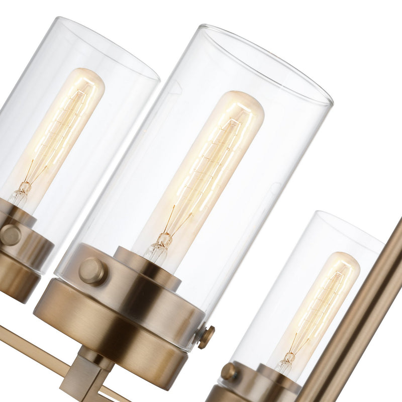 Nuvo Lighting 60-7535 Five Light Chandelier, Burnished Brass