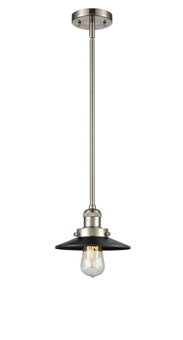 Innovations 201S-SN-M6-BK-LED LED Mini Pendant, Brushed Satin Nickel