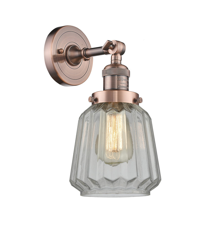 Innovations 203-AC-G142-LED LED Wall Sconce, Antique Copper