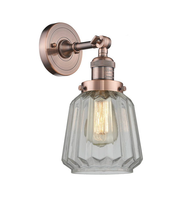 Innovations 203-AC-G142-LED LED Wall Sconce, Antique Copper