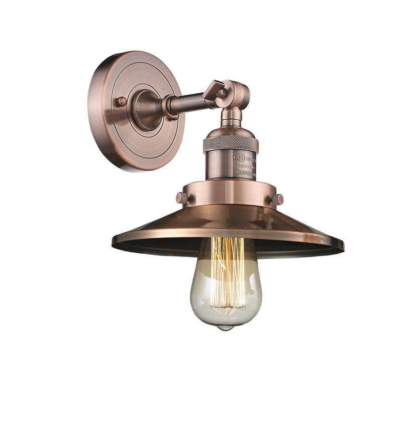 Innovations 203-AC-M3 One Light Wall Sconce, Antique Copper