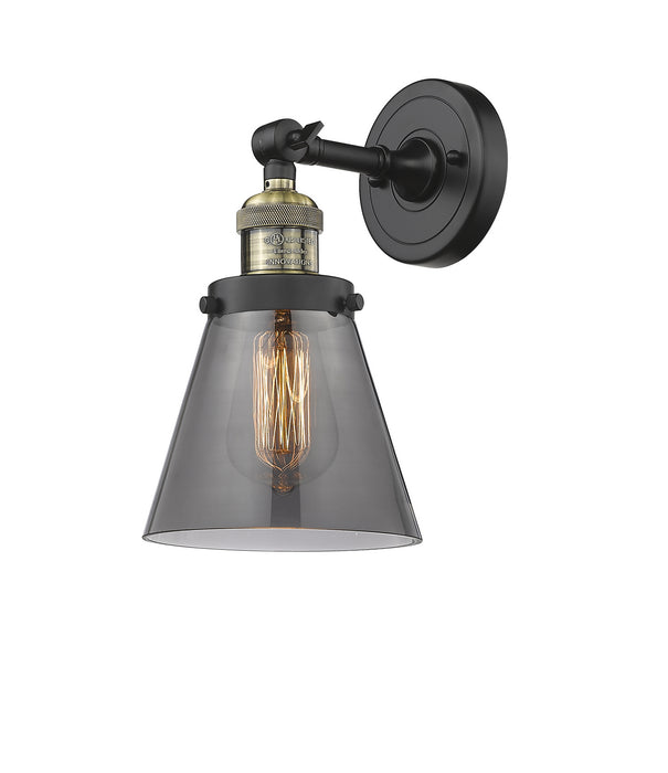 Innovations 203-BAB-G63 One Light Wall Sconce, Black Antique Brass