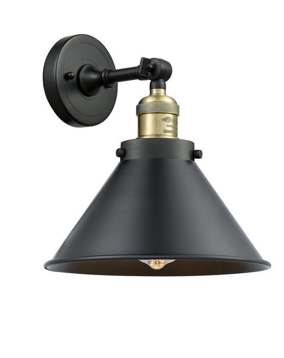 Innovations 203-BAB-M10-BK-LED LED Wall Sconce, Black Antique Brass