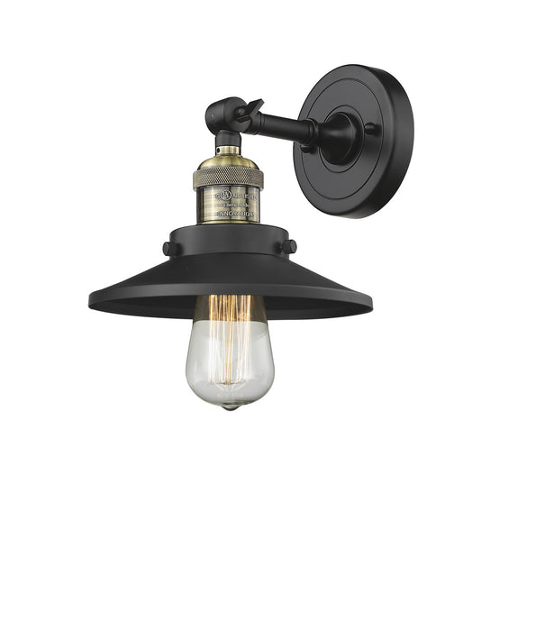 Innovations 203-BAB-M6-LED LED Wall Sconce, Black Antique Brass