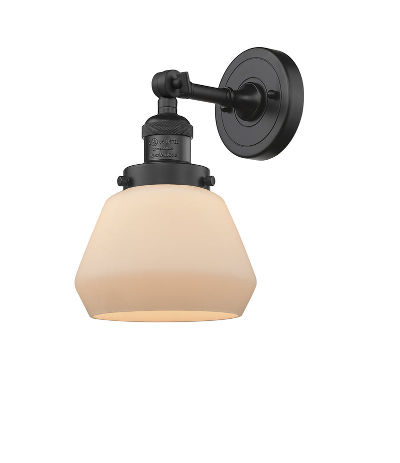 Innovations 203-BK-G171 One Light Wall Sconce, Matte Black