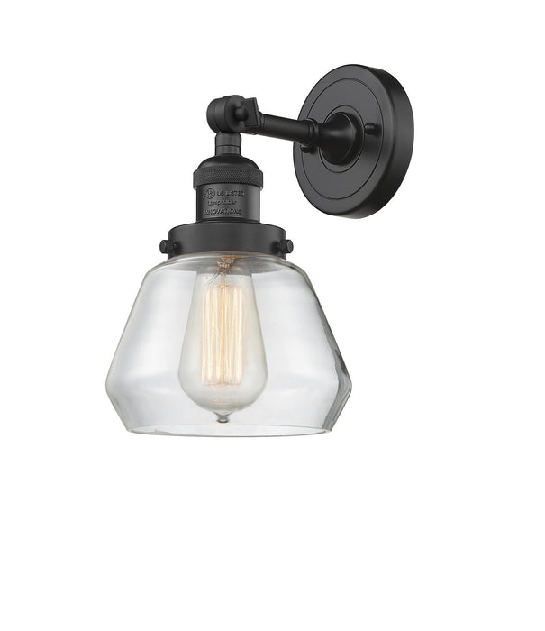 Innovations 203-BK-G172 One Light Wall Sconce, Matte Black