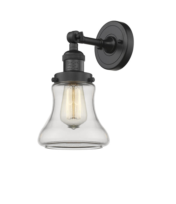 Innovations 203-BK-G192 One Light Wall Sconce, Matte Black