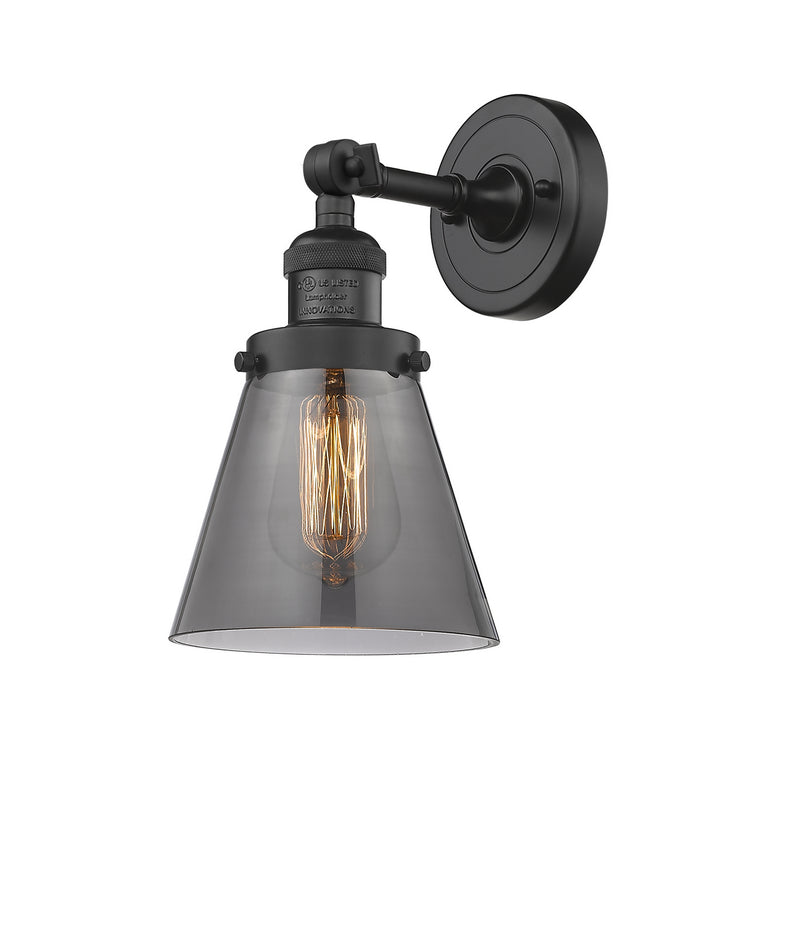 Innovations 203-BK-G63 One Light Wall Sconce, Matte Black