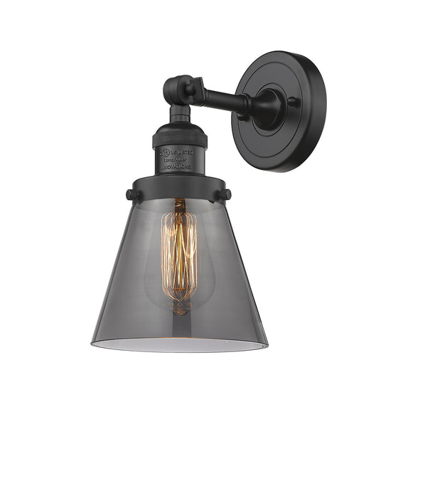 Innovations 203-BK-G63 One Light Wall Sconce, Matte Black