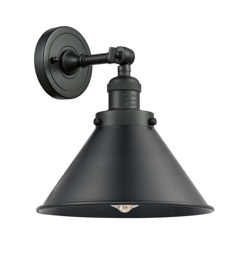 Innovations 203-BK-M10-BK One Light Wall Sconce, Matte Black
