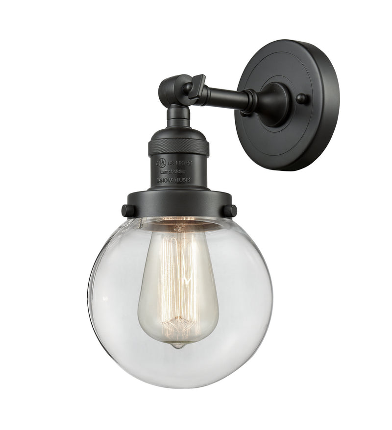 Innovations 203-OB-G202-6 One Light Wall Sconce, Oil Rubbed Bronze