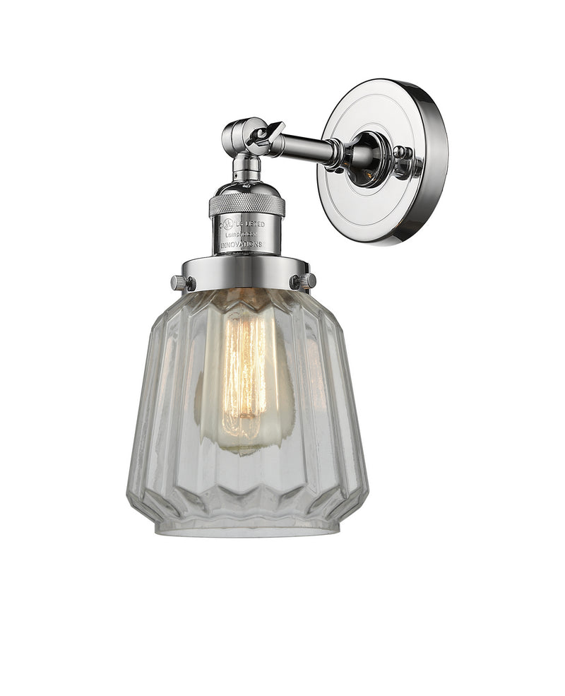 Innovations 203-PC-G142-LED LED Wall Sconce, Polished Chrome