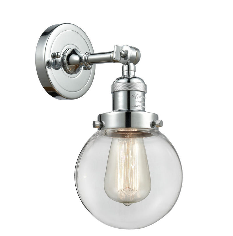 Innovations 203-PC-G202-6-LED LED Wall Sconce, Polished Chrome