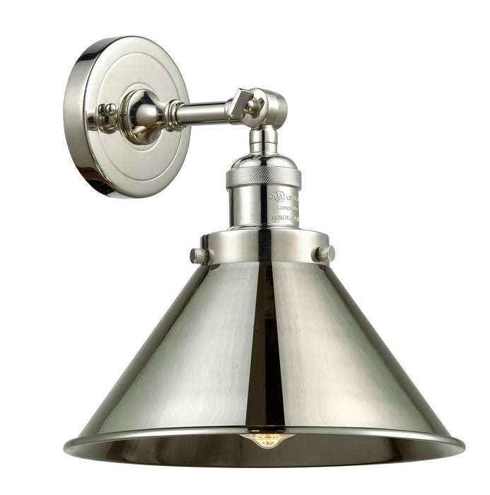 Innovations 203-PN-M10-PN One Light Wall Sconce, Polished Nickel