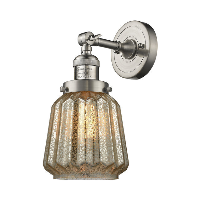 Innovations 203-SN-G146-LED LED Wall Sconce, Brushed Satin Nickel