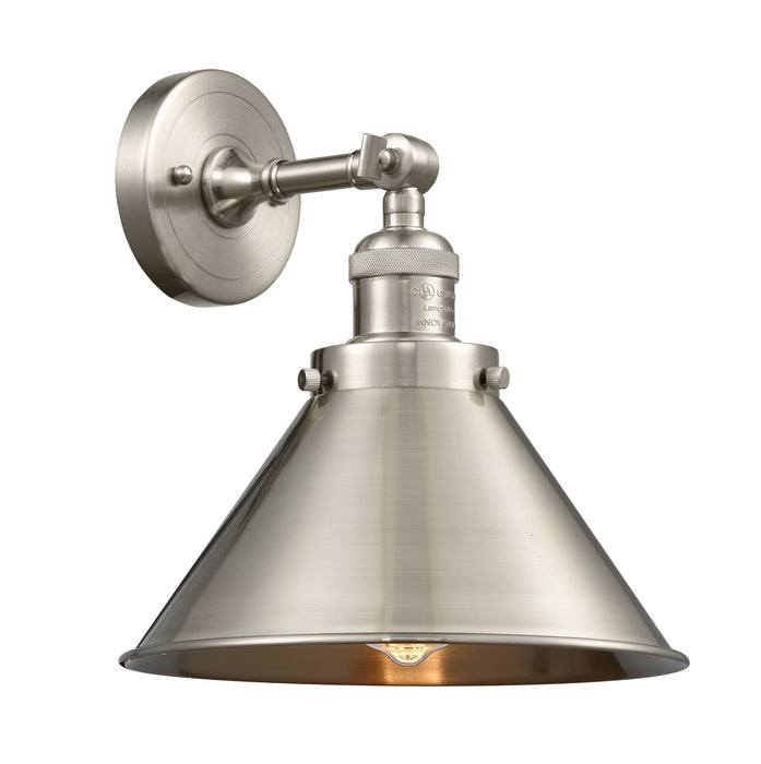 Innovations 203-SN-M10-SN One Light Wall Sconce, Brushed Satin Nickel
