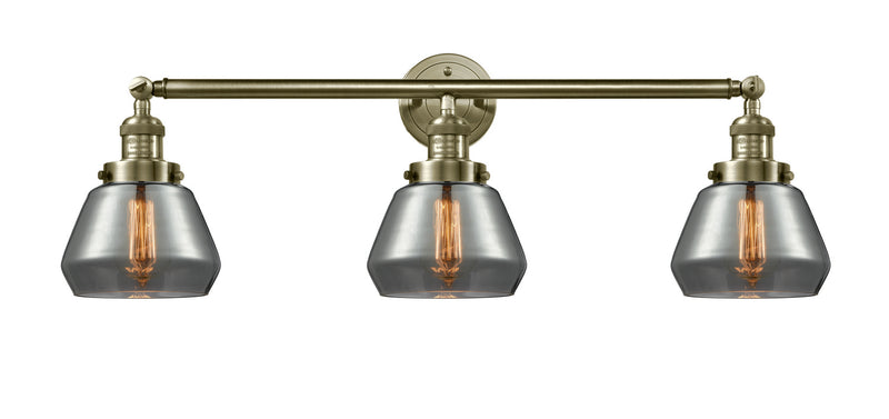 Innovations 205-AB-G173 Three Light Bath Vanity, Antique Brass