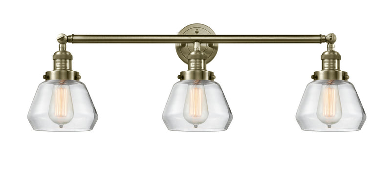 Innovations 205-AB-G172 Three Light Bath Vanity, Antique Brass