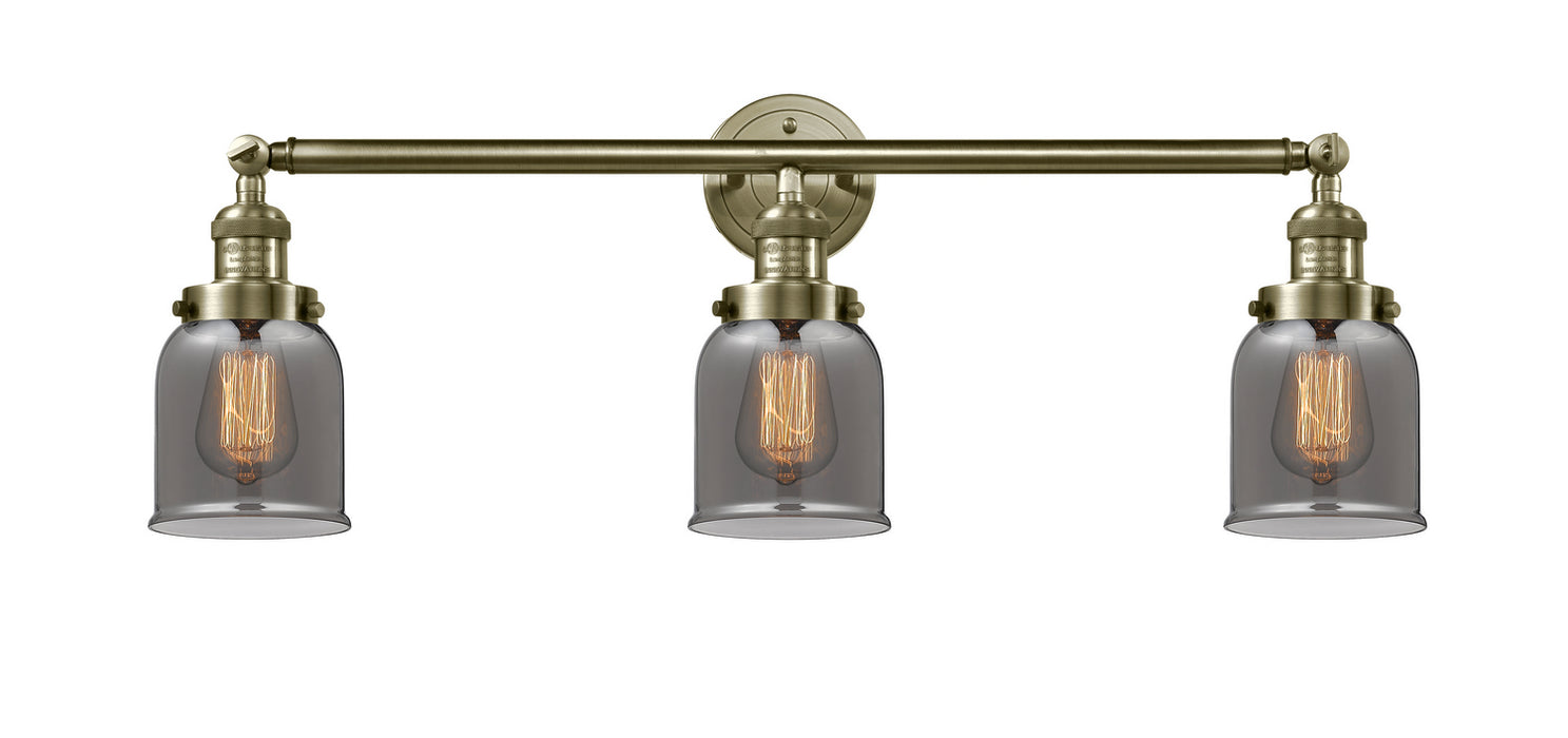 Innovations 205-AB-G53 Three Light Bath Vanity, Antique Brass