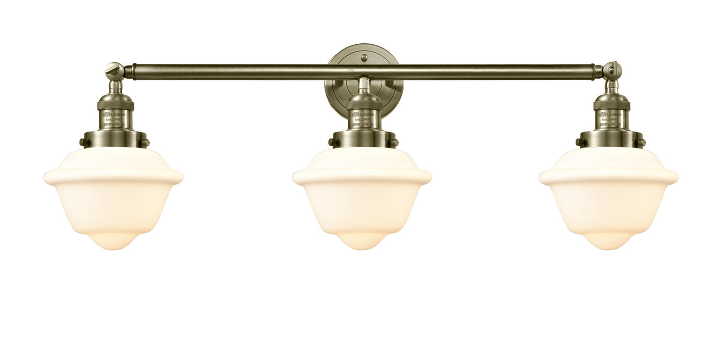 Innovations 205-AB-G531 Three Light Bath Vanity, Antique Brass