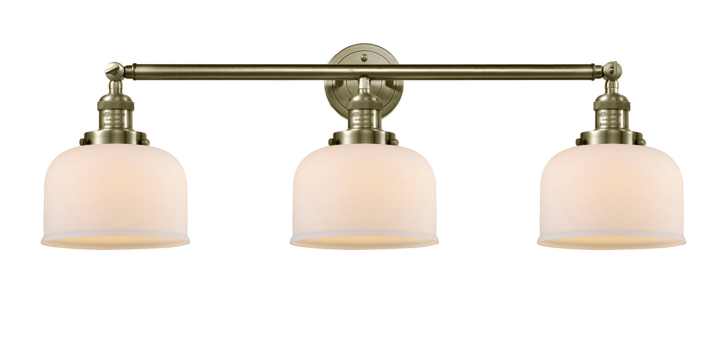 Innovations 205-AB-G71 Three Light Bath Vanity, Antique Brass