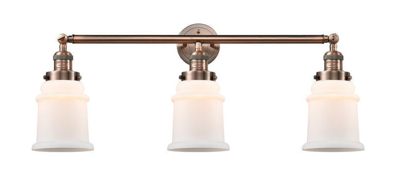 Innovations 205-AC-G181 Three Light Bath Vanity, Antique Copper