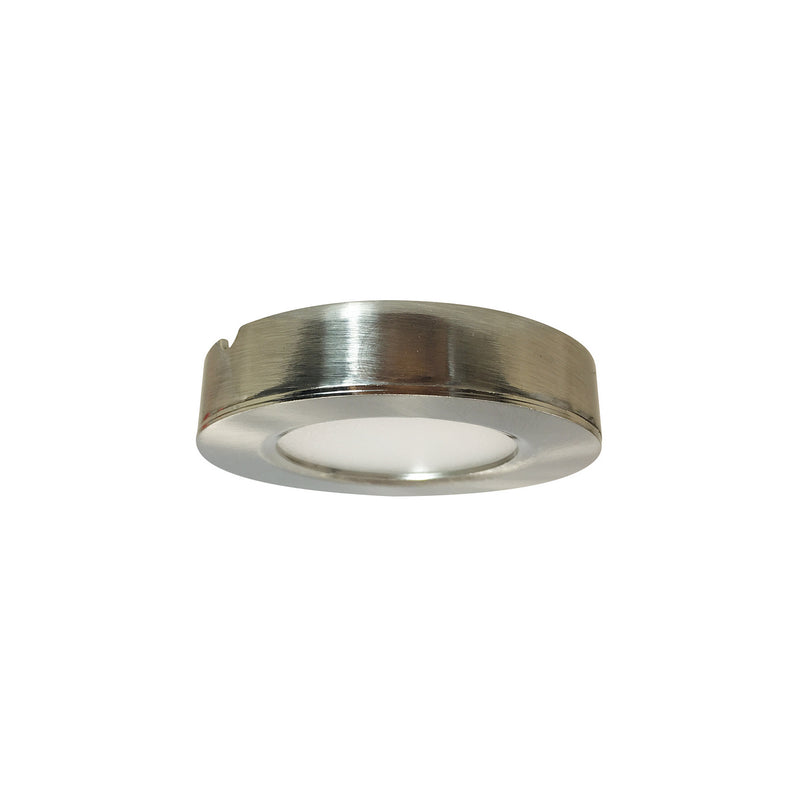 Nora Lighting NMP-LED27BN Josh LED Puck Light, Brushed Nickel