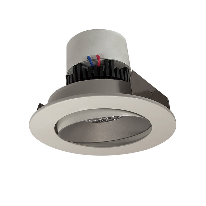 Nora Lighting NPR-4RC27XHW Adjustable Trim, Haze Reflector / White Flange