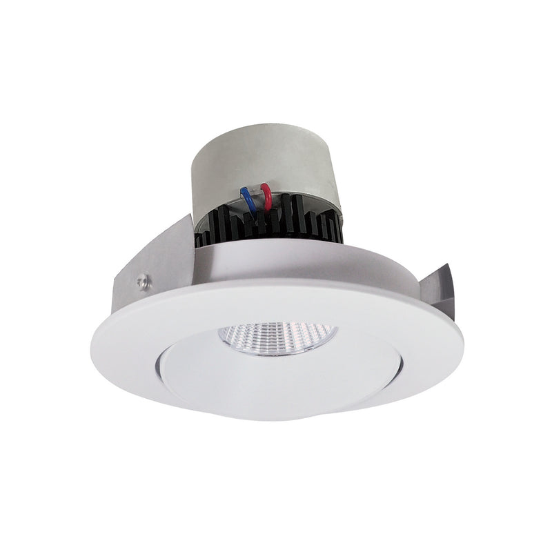 Nora Lighting NPR-4RC27XMPW Adjustable Trim, Matte Powder White Reflector / Matte Powder White Flange