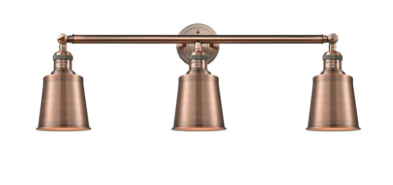 Innovations 205-AC-M9-AC Three Light Bath Vanity, Antique Copper