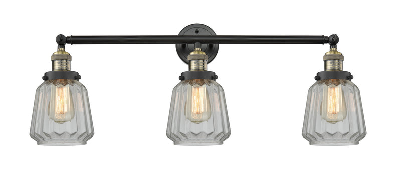 Innovations 205-BAB-G142 Three Light Bath Vanity, Black Antique Brass