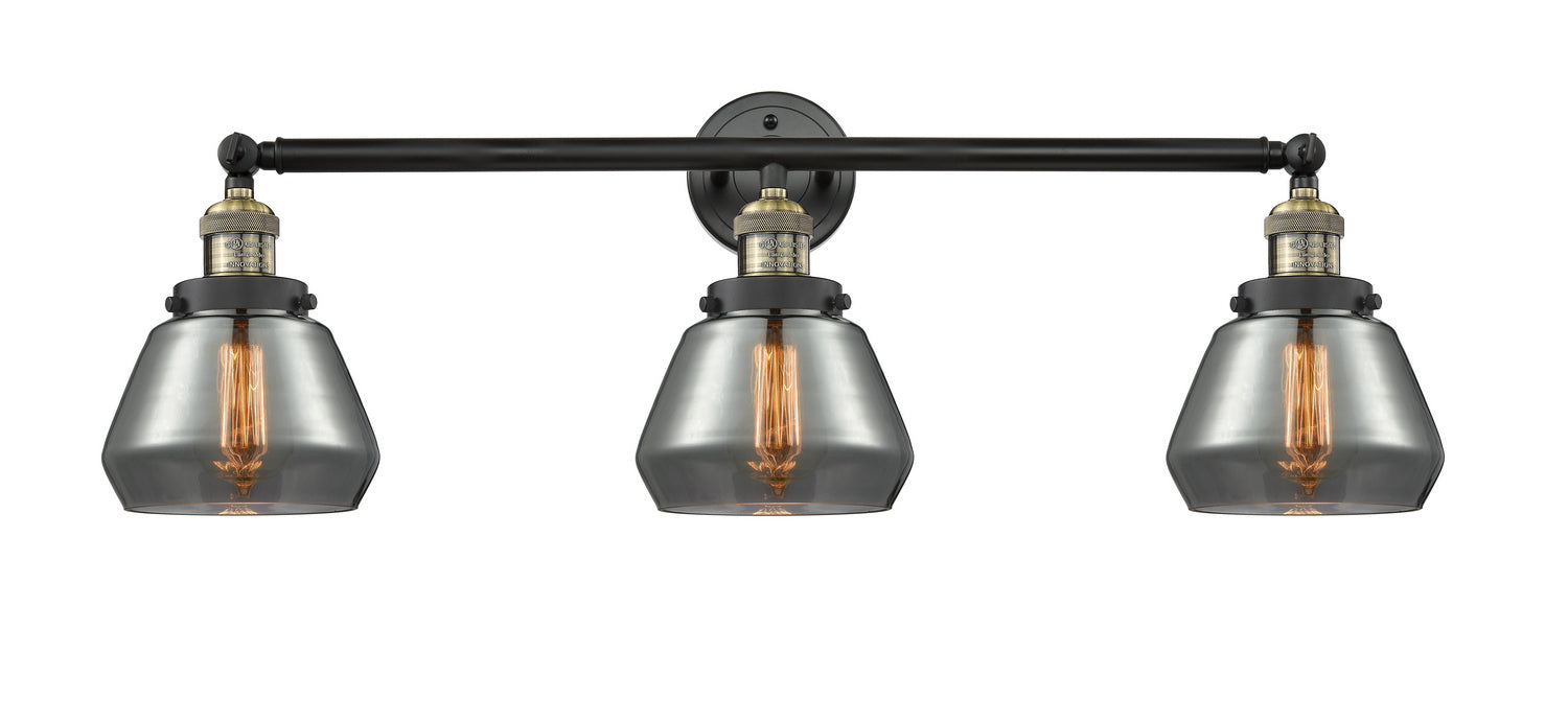Innovations 205-BAB-G173 Three Light Bath Vanity, Black Antique Brass