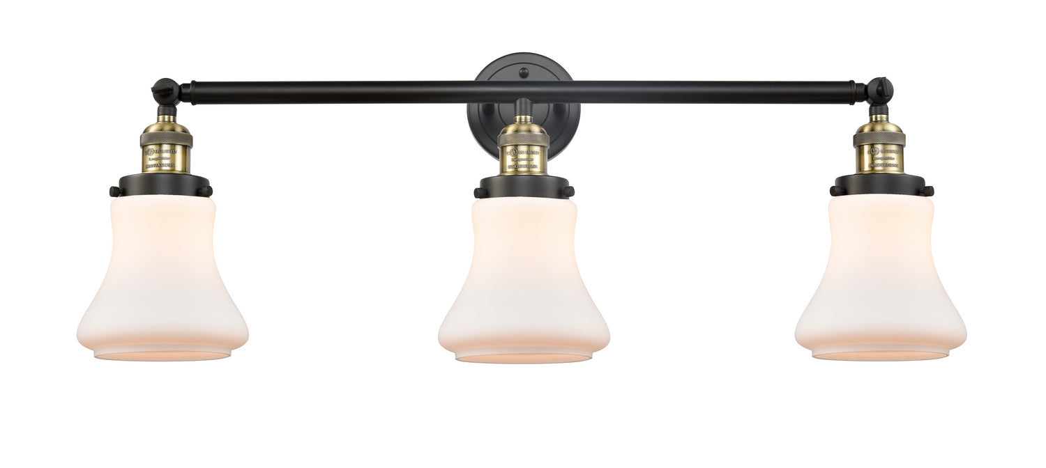 Innovations 205-BAB-G191 Three Light Bath Vanity, Black Antique Brass