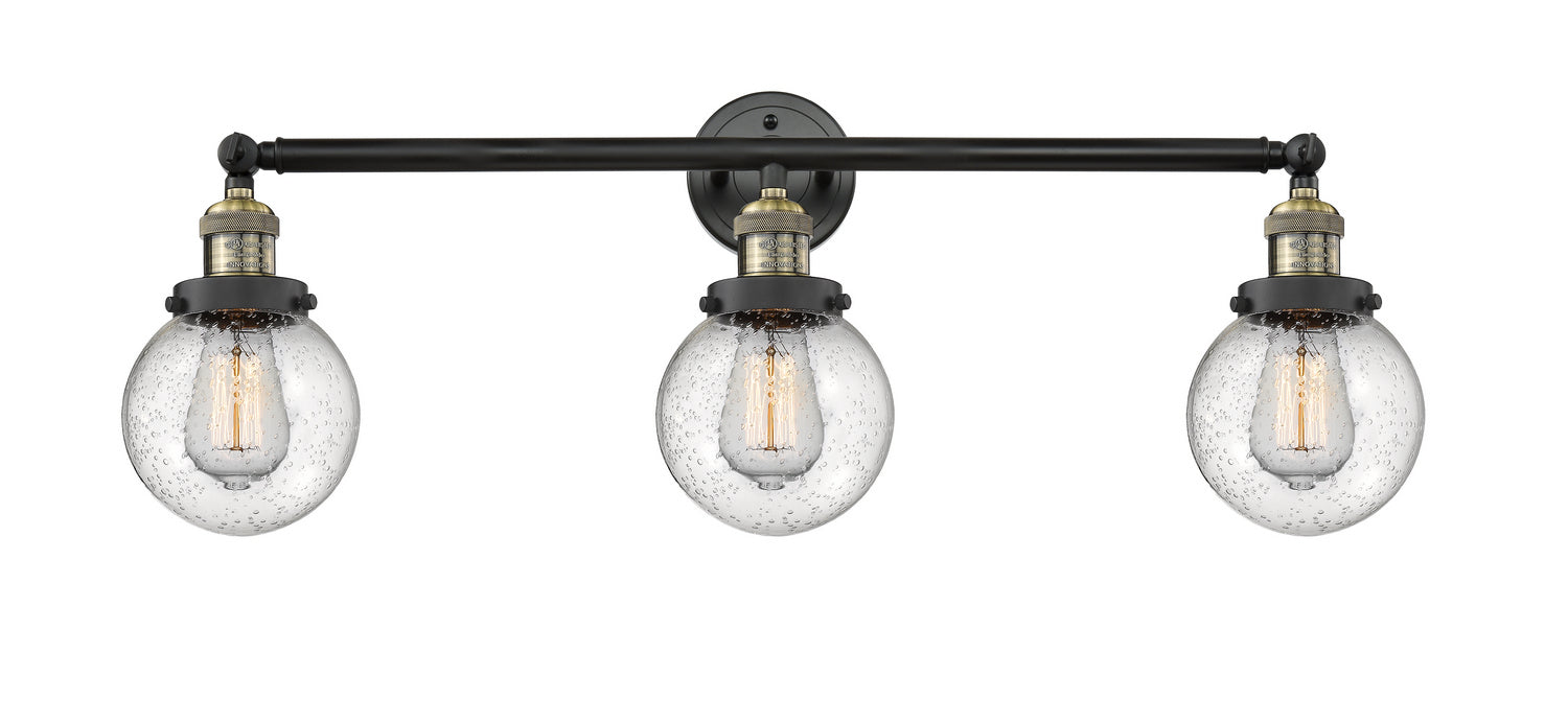 Innovations 205-BAB-G204-6-LED LED Bath Vanity, Black Antique Brass
