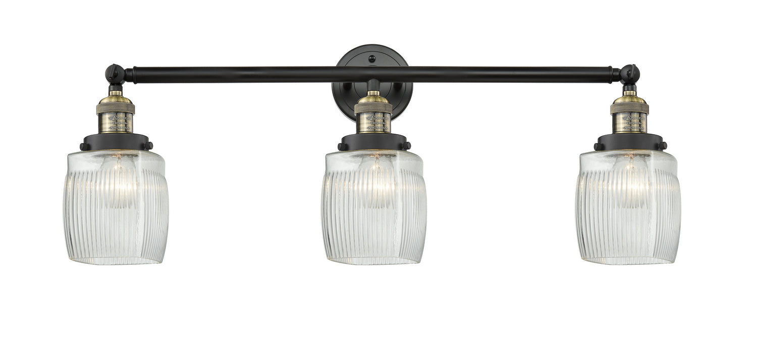 Innovations 205-BAB-G302 Three Light Bath Vanity, Black Antique Brass